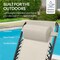 Best Choice Products Folding Outdoor Zero Gravity Rocking Lounge Chair w/ Headrest Pillow